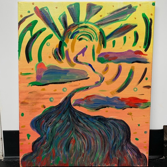 LOLO CO. Original painting 2020. 16x20 inches